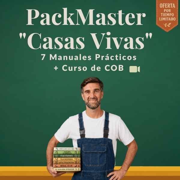 Pack Master Curso de Construcción con COB | De los Cimientos a la Terminación Final + 7 Manuales