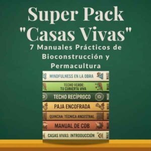 Super Pack Casas Vivas: 7 Manuales Prácticos de Bioconstrucción y Permacultura
